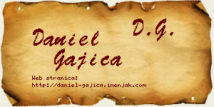 Daniel Gajica vizit kartica